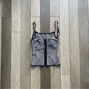 Chic Gingham Spaghetti Strap Top